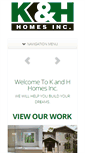 Mobile Screenshot of kandhcustomhomes.com